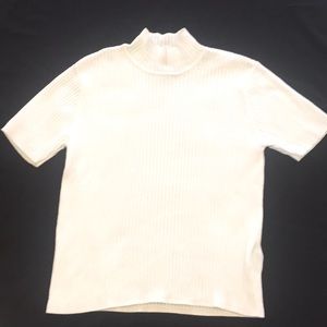 Talbots Cotton Turtleneck short sleeve M